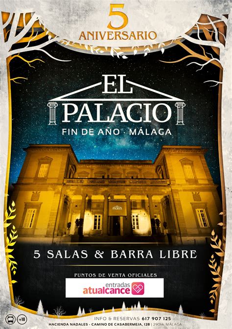 palacio malaga nochevieja|Entradas Fin de año en El Palacio en Málaga 